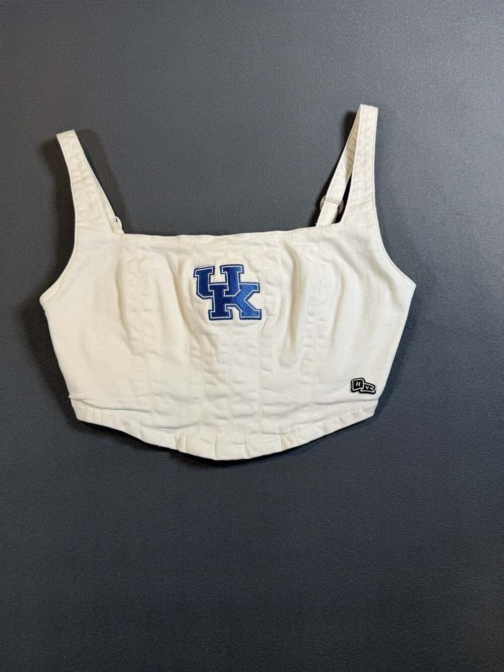 Hype And Vice UK Kentucky Wildcats Corset Top Size S White